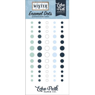 Echo Park Winter Embellishments  - Enamel Dots